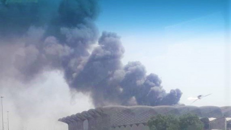 10 individuals sustained injuries in a fire at Jeddah Harman railway station.
