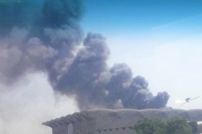 10 individuals sustained injuries in a fire at Jeddah Harman railway station.