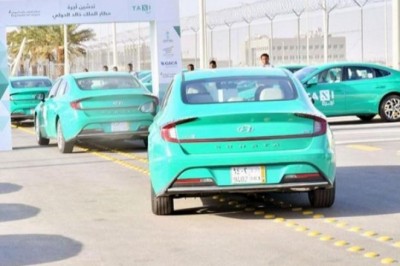 Inauguration of new taxi service at Riyadh Airport