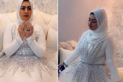 'Divorce celebrated in wedding dress'