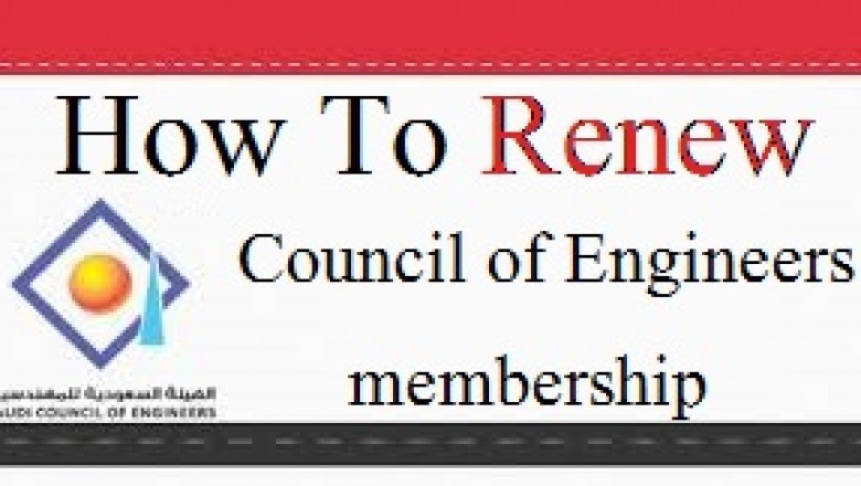 How to renew Saudi Council of Engineers membership?