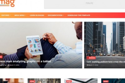 Smag Blogger Template  Blogspot free Templates 2020