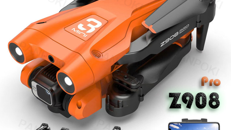 Dron Z908 Pro 2.4G WIFI Mini Drone 4k Professional Camera  Drones Helicopter Remote Control