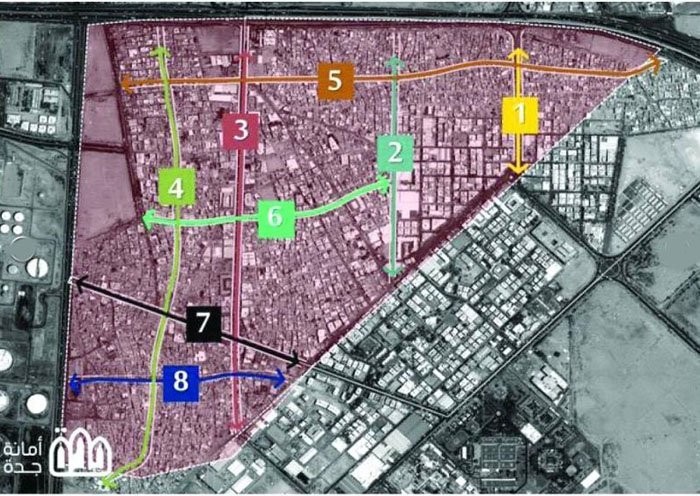 Map jeddah smart New road