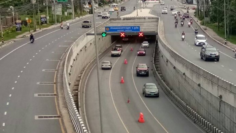 How much fines is there for driving under the light without the underpass?