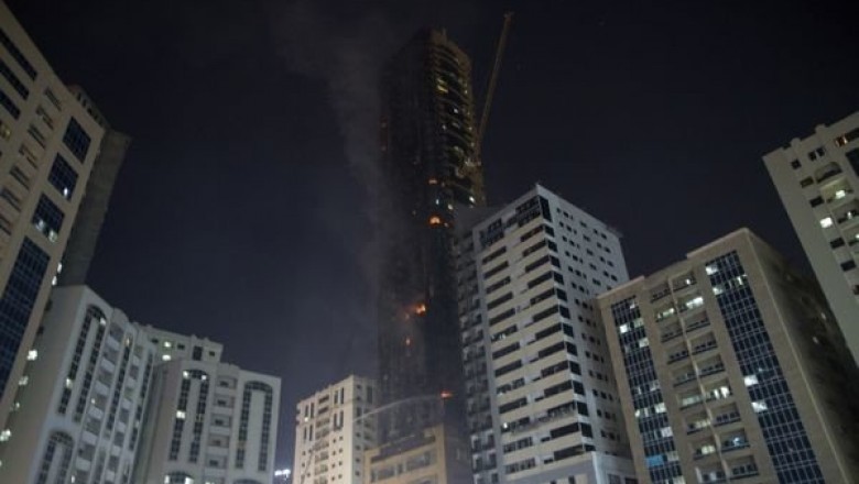 Sharjah: Terrible fire in 48-storey tower