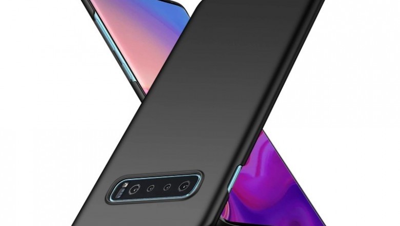 Samsung Galaxy S10 Plus Case Thin Hard PC, Black