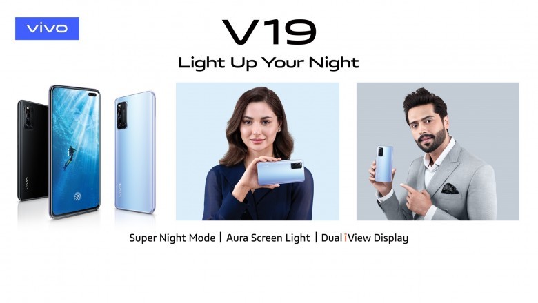vivo V19 Dual SIM, 8GB RAM, 128GB, 4G LTE, Sleek Silver