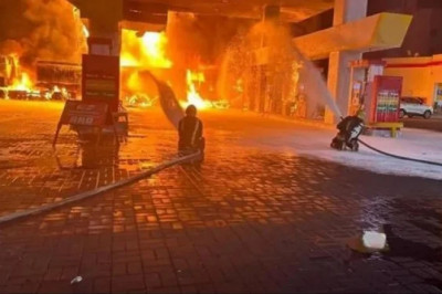 How the fire broke out at the petrol station of Madinah, statement of the injured driver